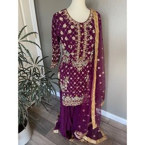 NWT purple sharara set